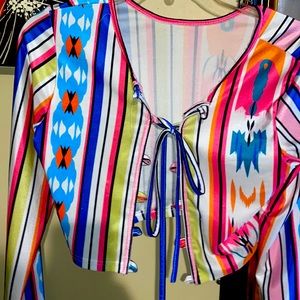 Women’s two piece leggings and crop top tie up. Very sexy Club wear 😍😍🥰